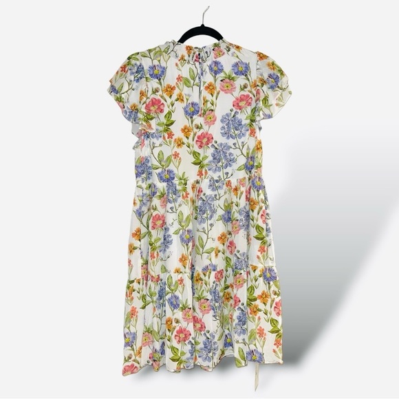 New Yumi Kim Peyton Ruffle Mini Dress Floral Cottagecore Women's Size Small - Picture 8 of 14